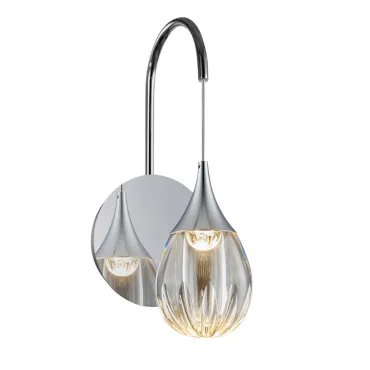 Светильник настенный Delight Collection Stilla MB24001004-1A chrome/clear Светильник настенный Delight Collection Stilla MB24001004-1A chrome/clear