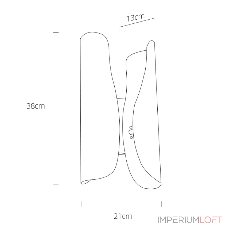 Настенный светильник Delight Collection Wall lamp MT8901-2W brass от ImperiumLoft