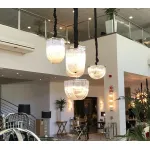 Подвесная люстра Delight Collection Murano Glass KR0116P-5R/A chrome