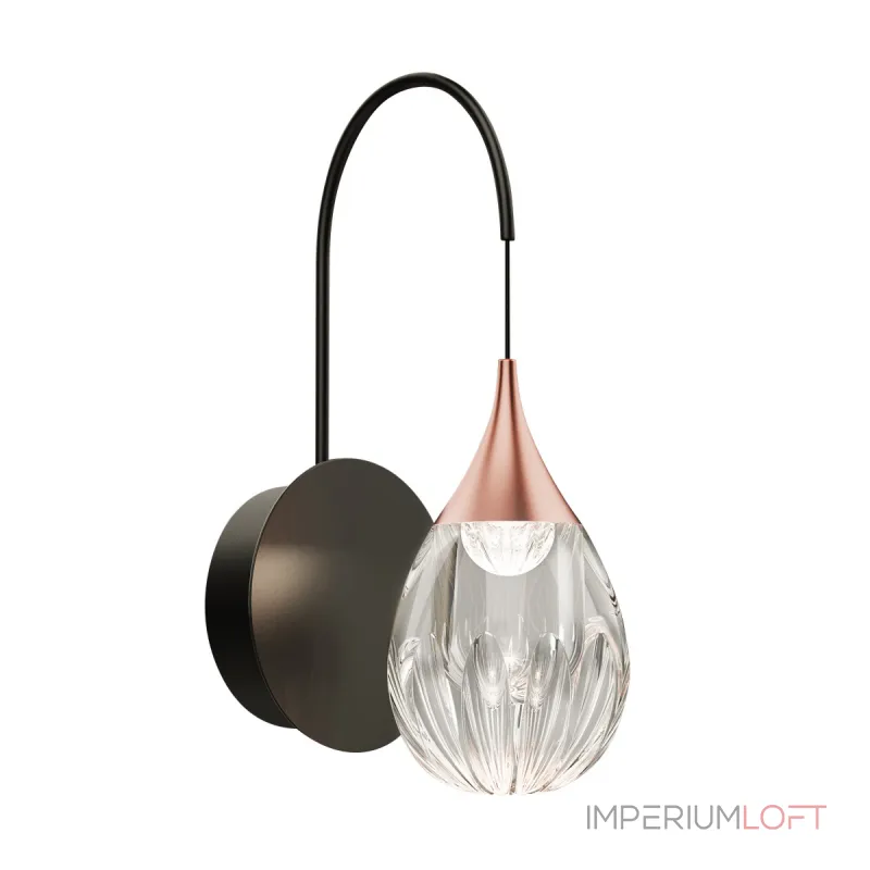 Светильник настенный Delight Collection Stilla MB24001004-1A copper/clear от ImperiumLoft Светильник настенный Delight Collection Stilla MB24001004-1A copper/clear от ImperiumLoft