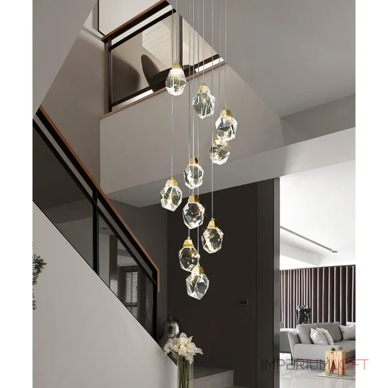 Подвесной светильник Delight Collection Crystal rock II 9701P/10R brass Подвесной светильник Delight Collection Crystal rock II 9701P/10R brass