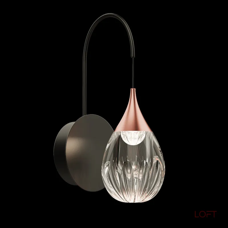 Светильник настенный Delight Collection Stilla MB24001004-1A copper/clear от ImperiumLoft Светильник настенный Delight Collection Stilla MB24001004-1A copper/clear от ImperiumLoft
