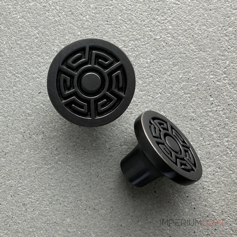 Ручка-кнопка Delight Collection MOS001 MOS002 black от ImperiumLoft Ручка-кнопка Delight Collection MOS001 MOS002 black от ImperiumLoft