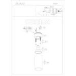 Накладной светильник Denkirs DK2005 DK2008-BK Цвет арматуры черный Цвет плафонов черный от ImperiumLoft