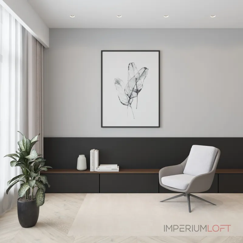 Рамка на 1 светильник Denkirs INVIZ DK2085-BK от ImperiumLoft