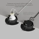Встраиваемый светильник Denkirs DK2400-BK DK2400-BK от ImperiumLoft