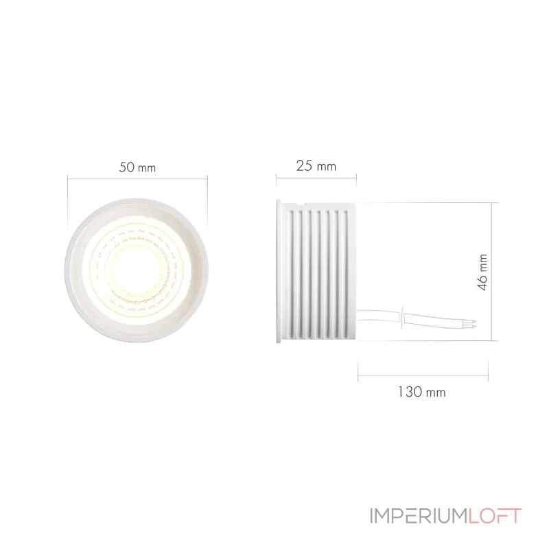 Точечный светильник  Denkirs Slim LED DK3000-8W dim от ImperiumLoft