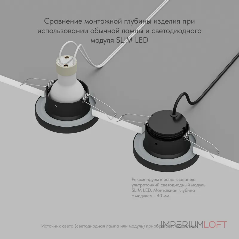 Встраиваемый светильник Denkirs DK3012 DK3012-BK от ImperiumLoft Встраиваемый светильник Denkirs DK3012 DK3012-BK от ImperiumLoft