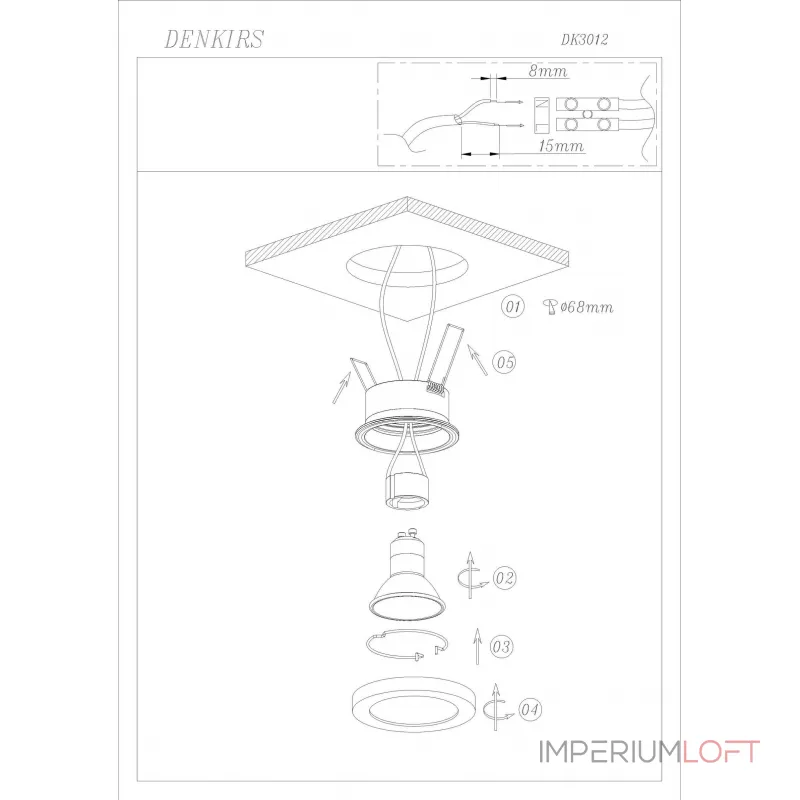 Встраиваемый светильник Denkirs DK3012 DK3012-WH от ImperiumLoft Встраиваемый светильник Denkirs DK3012 DK3012-WH от ImperiumLoft