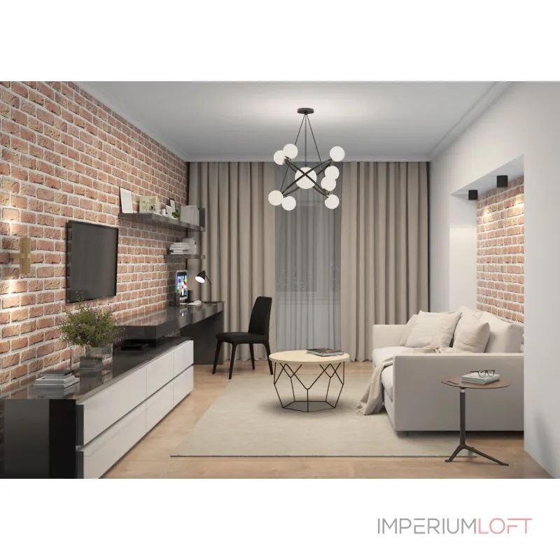 Накладной светильник Denkirs DK304 DK3040-BK Цвет арматуры черный Цвет плафонов черный от ImperiumLoft