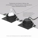 Встраиваемый светильник Denkirs DK3020BВ DK3071-BK от ImperiumLoft