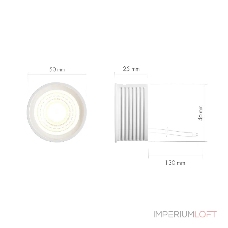 Керамический светодиодный модуль Denkirs Slim Led DK4000-8W dim от ImperiumLoft