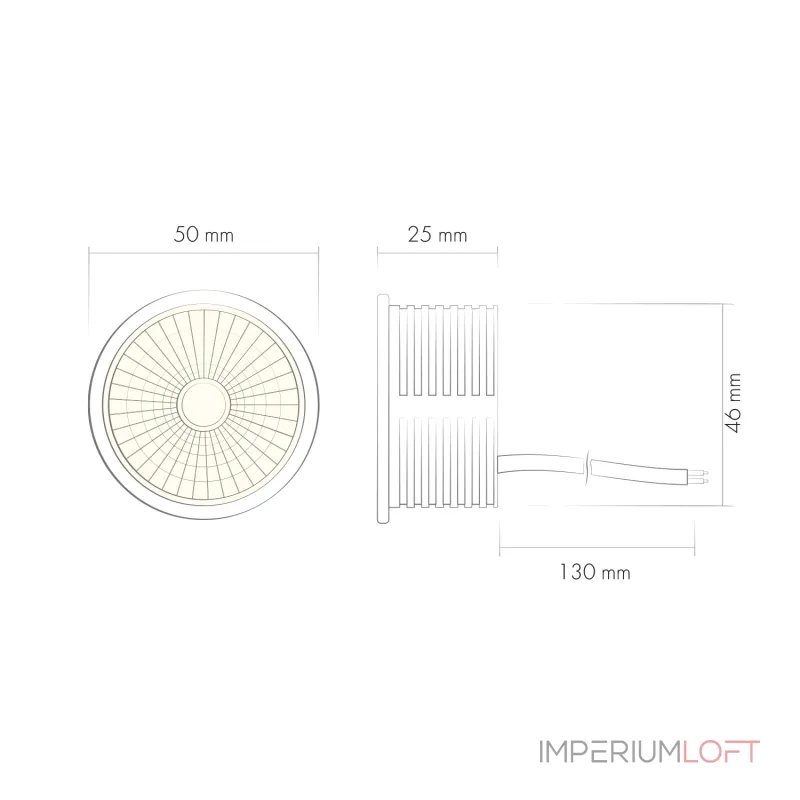 Керамический светодиодный модуль Denkirs Slim Led DK4000-8W dim от ImperiumLoft