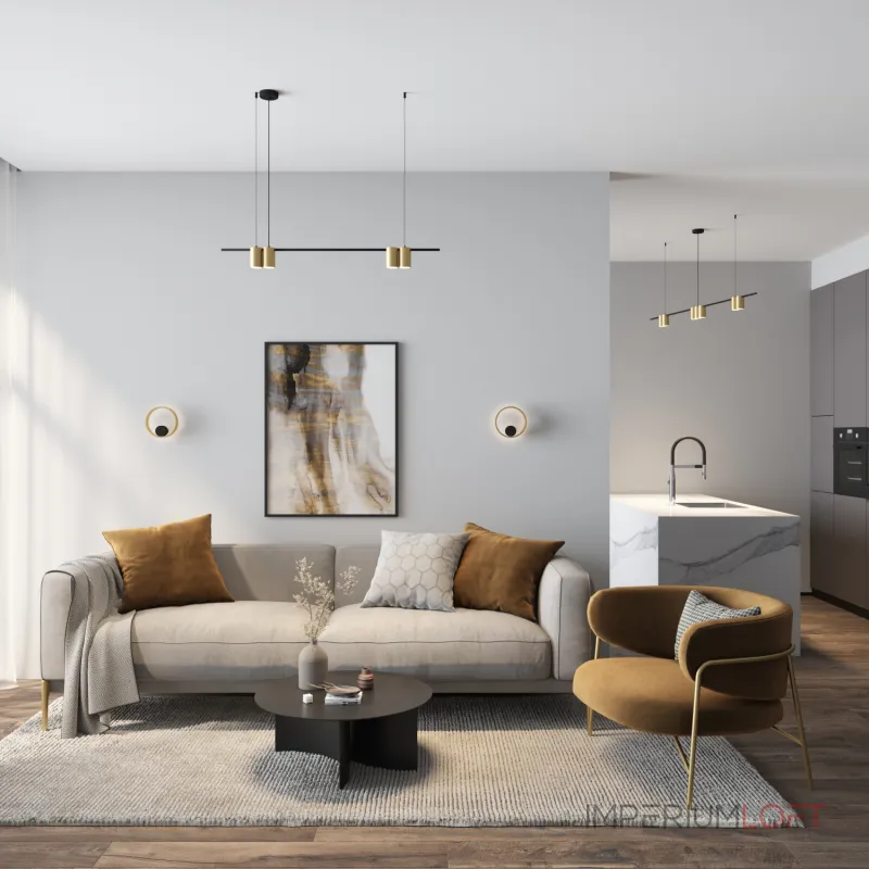 Подвесной светильник Denkirs Orbit DK4063-BK+SG