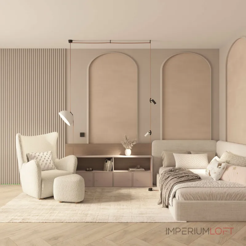 Поворотный светильник для трека-ремня Denkirs Belty Spot DK5546-BK от ImperiumLoft