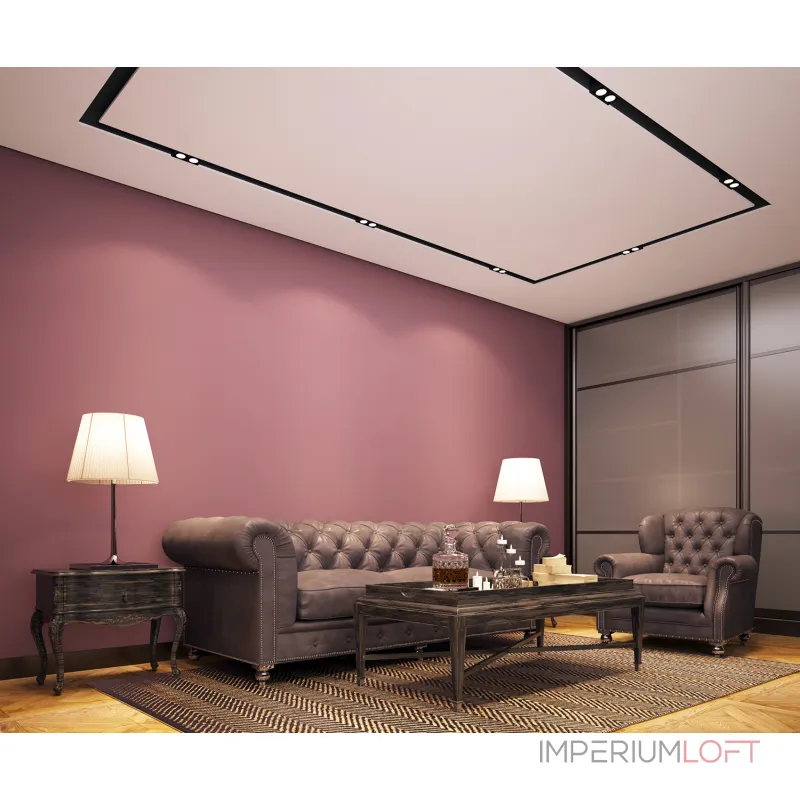 Профиль-держатель встраиваемый Denkirs Flod DK5850-BK от ImperiumLoft