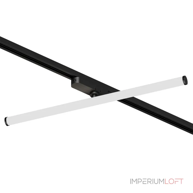 Поворотный однофазный трековый светильник Denkirs Strom DK6648-BK от ImperiumLoft