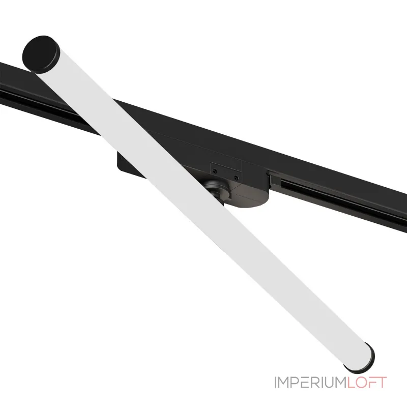 Поворотный однофазный трековый светильник Denkirs Strom DK6648-BK от ImperiumLoft