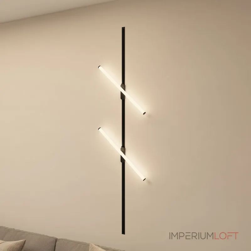 Поворотный однофазный трековый светильник Denkirs Strom DK6648-BK от ImperiumLoft