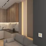 Панель-регулятор ЦТ сенсорный встраиваемый Denkirs DK7200 DK7200-WH Цвет арматуры кремовый от ImperiumLoft