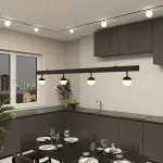 Рассеивающий светильник Denkirs Smart Луна DK8050-BK от ImperiumLoft
