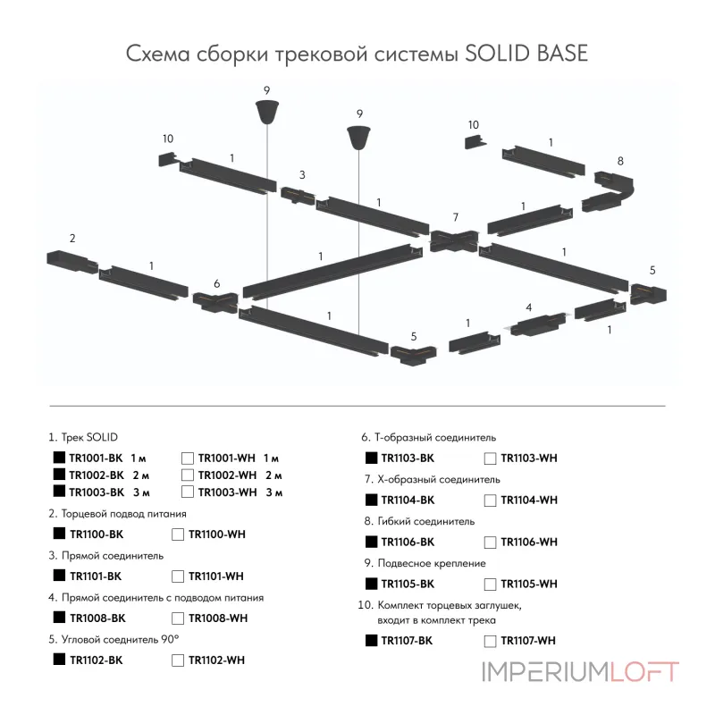 Трек накладной Denkirs DK Track White TR1002-WH от ImperiumLoft Трек накладной Denkirs DK Track White TR1002-WH от ImperiumLoft