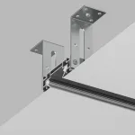 Профиль встраиваемый с нишей [ Denkirs TR3030 TR3030-AL Цвет арматуры серый Цвет плафонов голубой от ImperiumLoft