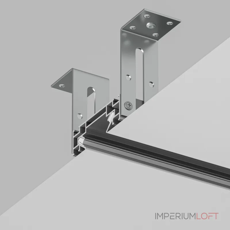 Профиль встраиваемый с нишей [ Denkirs TR3030 TR3030-AL Цвет арматуры серый Цвет плафонов голубой от ImperiumLoft Профиль встраиваемый с нишей [ Denkirs TR3030 TR3030-AL Цвет арматуры серый Цвет плафонов голубой от ImperiumLoft