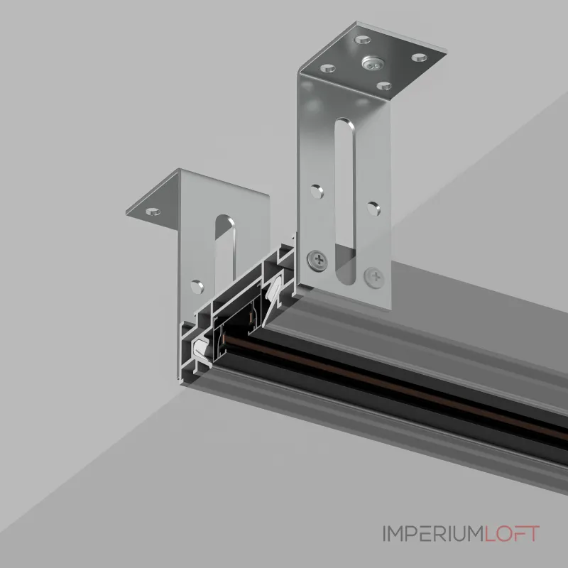 Профиль встраиваемый с нишей [ Denkirs TR3030 TR3030-AL Цвет арматуры серый Цвет плафонов голубой от ImperiumLoft Профиль встраиваемый с нишей [ Denkirs TR3030 TR3030-AL Цвет арматуры серый Цвет плафонов голубой от ImperiumLoft