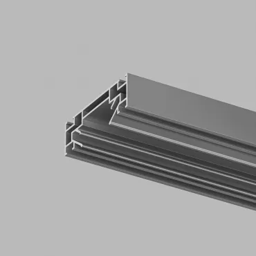 Профиль встраиваемый с нишей [ Denkirs TR3030 TR3030-AL Цвет арматуры серый Цвет плафонов голубой