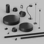 Накладное основание с возможностью подачи питания треку-ремню Denkirs Belty Base TR5512-BK от ImperiumLoft