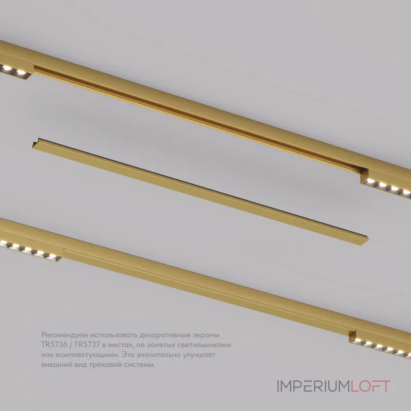 Декоративная заглушка желоба трека, 50см, для трека Denkirs Shine Base TR5737-SB от ImperiumLoft Декоративная заглушка желоба трека, 50см, для трека Denkirs Shine Base TR5737-SB от ImperiumLoft