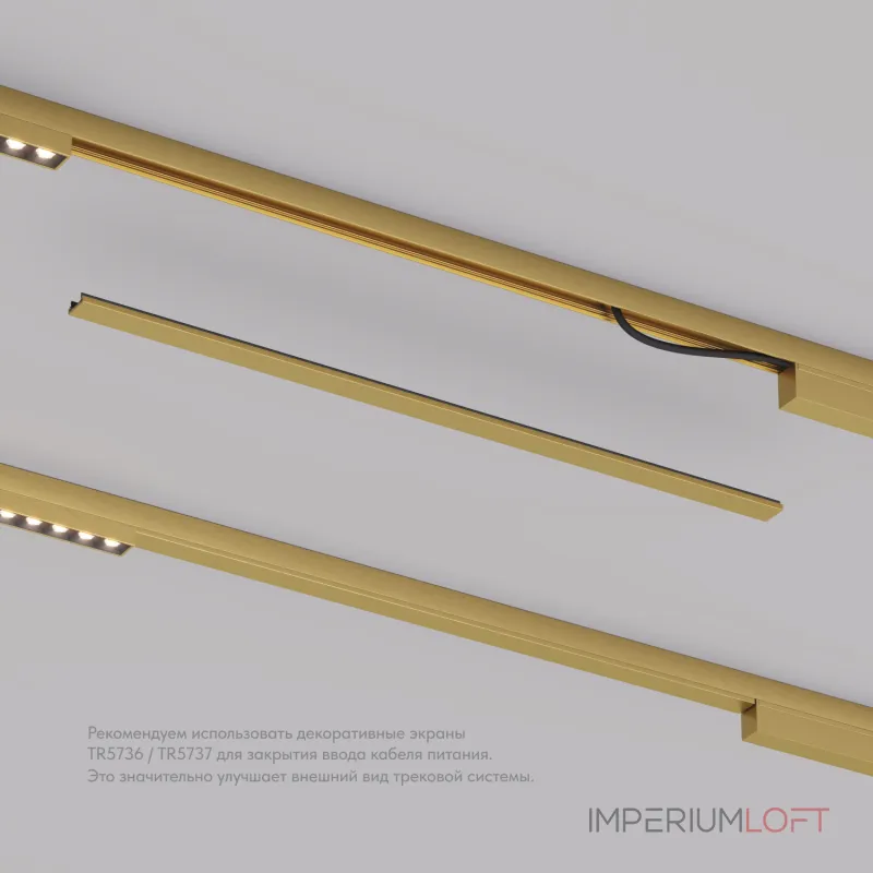 Декоративная заглушка желоба трека, 50см, для трека Denkirs Shine Base TR5737-SB от ImperiumLoft Декоративная заглушка желоба трека, 50см, для трека Denkirs Shine Base TR5737-SB от ImperiumLoft