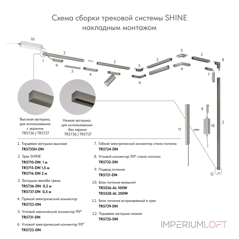 Трек Denkirs SHINE BASE TR5716-DN от ImperiumLoft
