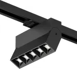 Поворотный однофазный трековый светильник Denkirs Edder DK6446-BK от ImperiumLoft