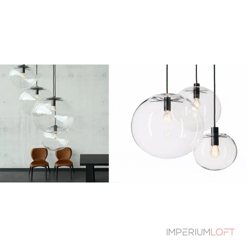 Подвесной светильник Selene Glass Ball Ceiling Lights D15 от ImperiumLoft
