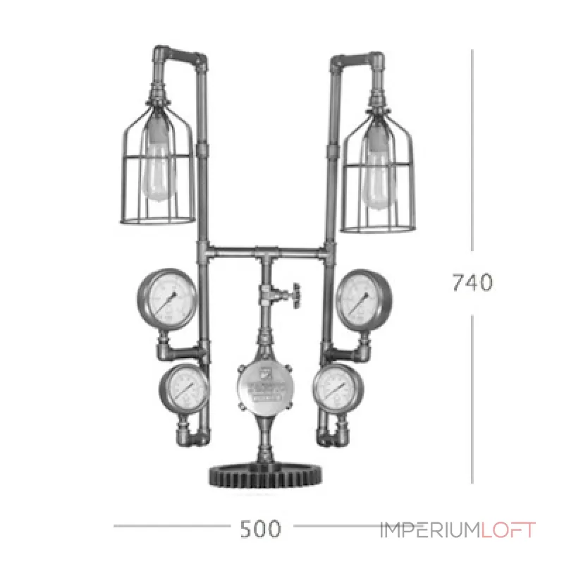 Настольная лампа Large Gold Loft от ImperiumLoft Настольная лампа Large Gold Loft от ImperiumLoft