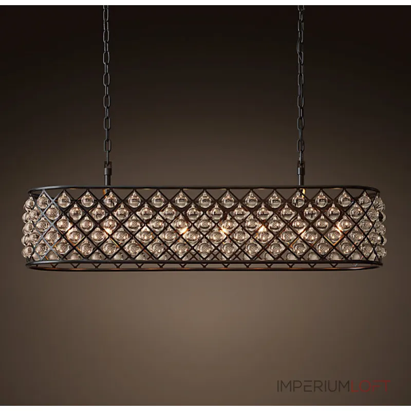 Подвесная люстра RH Spencer Rectangular Chandelier 120 Подвесная люстра RH Spencer Rectangular Chandelier 120