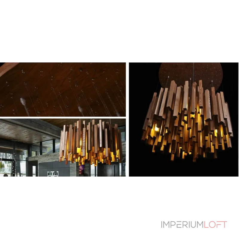 Подвесная люстра Wooden September Rain