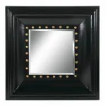 Зеркало настенное состаренное Black Foursquare от ImperiumLoft