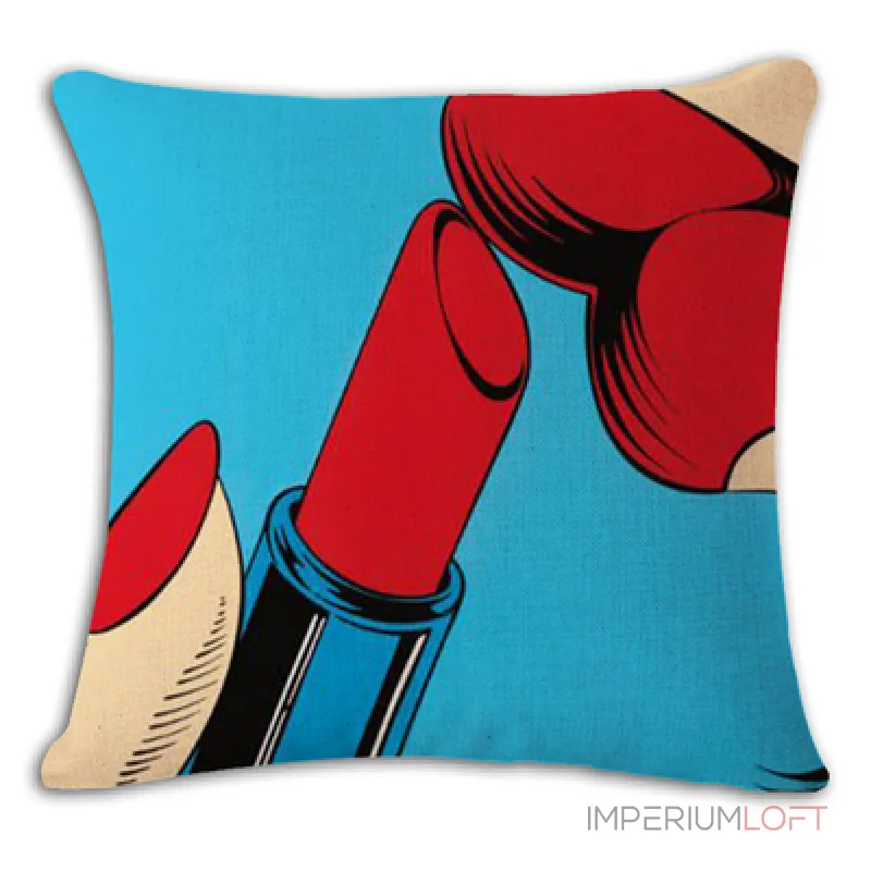 Декоративная подушка Lips and Face #7 от ImperiumLoft Декоративная подушка Lips and Face #7 от ImperiumLoft