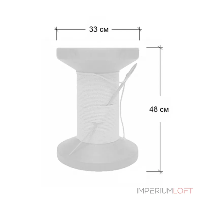 Дизайнерский табурет Thread Reel Wooden Stool от ImperiumLoft