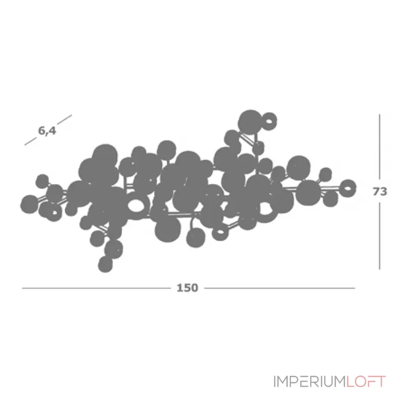 Арт-объект Wall art sculpture Raindrops от ImperiumLoft Арт-объект Wall art sculpture Raindrops от ImperiumLoft