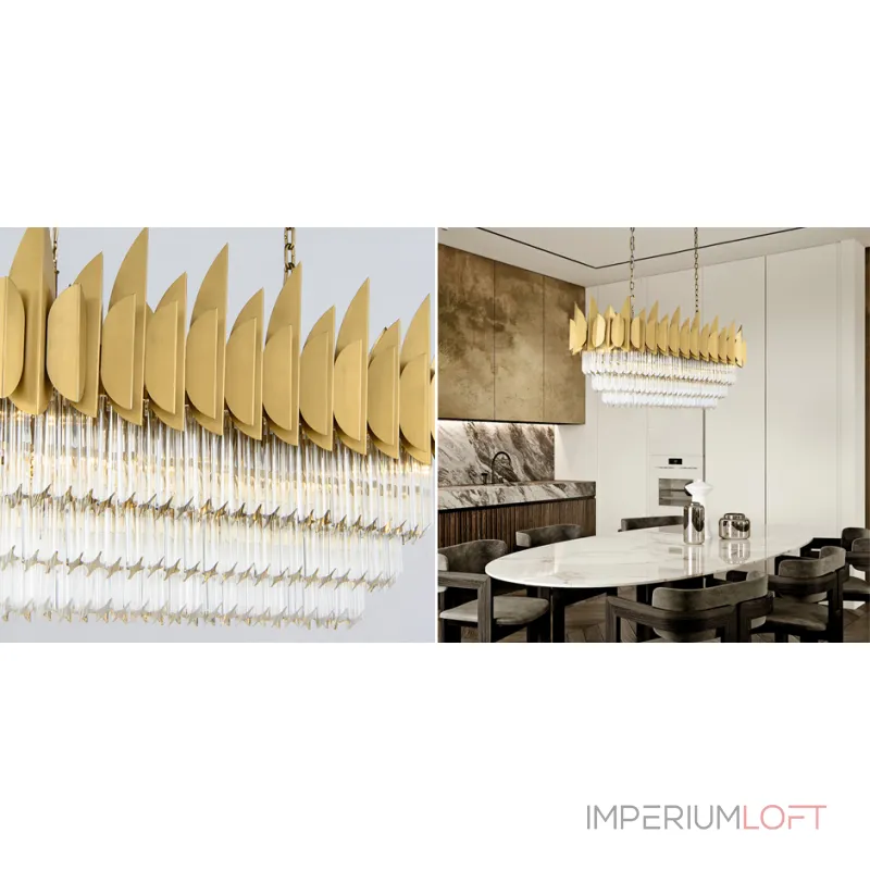 Подвесная люстра KEBO KING CHANDELIER Rectangle Подвесная люстра KEBO KING CHANDELIER Rectangle