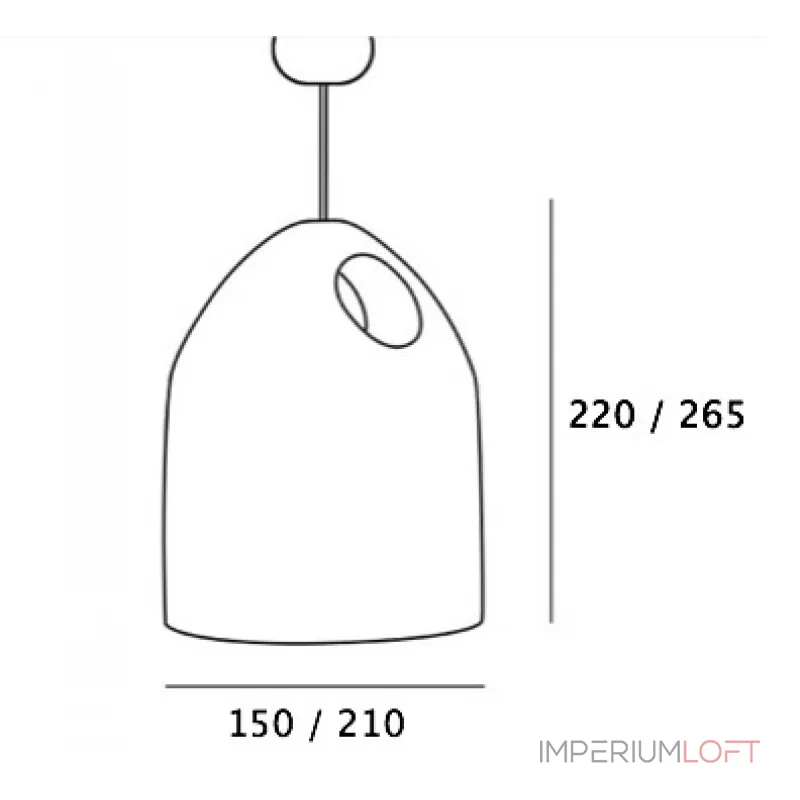 Подвесной светильник Large Oak D13 от ImperiumLoft