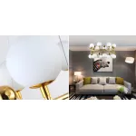 Подвесная люстра Milk Bubble Ring Chandelier