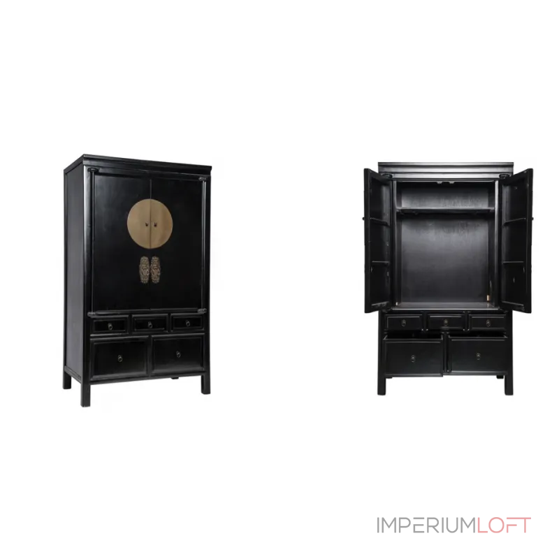 Шкаф Chinese Papa Big Black от ImperiumLoft