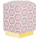 Пуф Hexagon Pink Geometry от ImperiumLoft