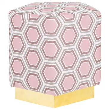 Пуф Hexagon Pink Geometry Пуф Hexagon Pink Geometry