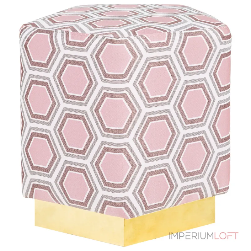 Пуф Hexagon Pink Geometry от ImperiumLoft Пуф Hexagon Pink Geometry от ImperiumLoft